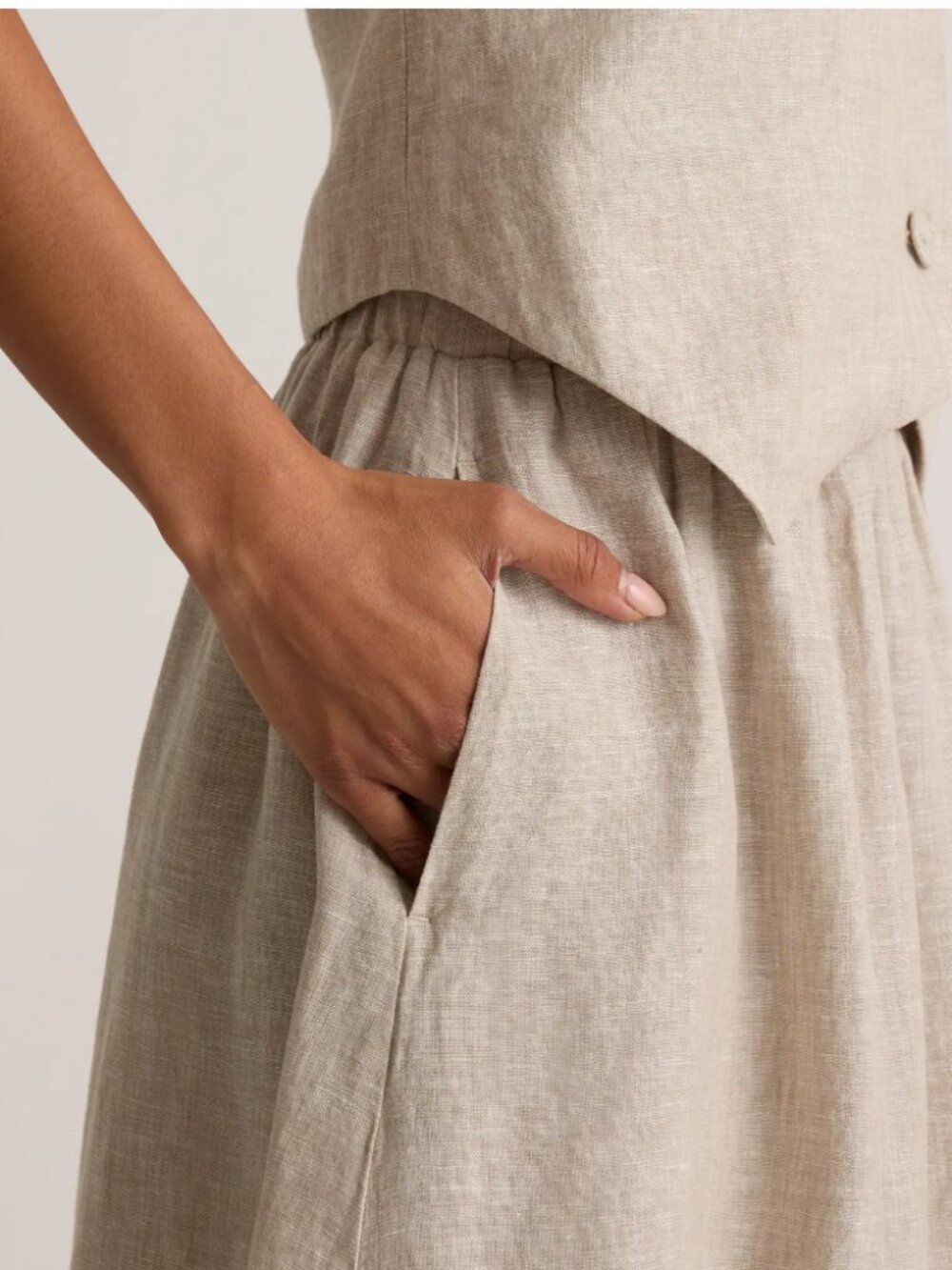Quince 100% European Linen Maxi Skirt - Picture 3 of 4